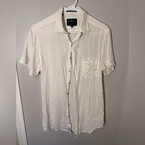 Rodd & Gunn Off-White Linen Button Down Shirt